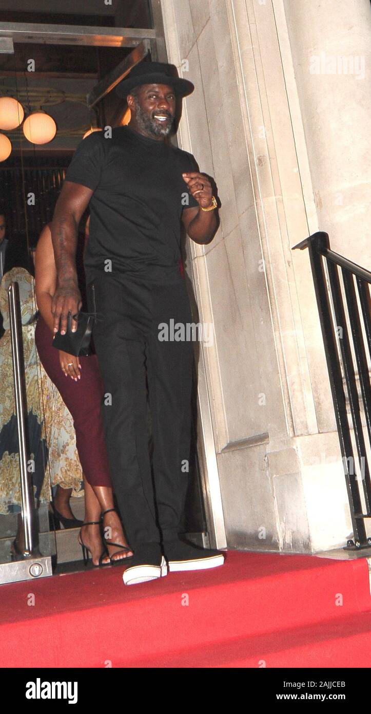 Idris Elba and his Wife Sabrina Elba leave Gordon Ramsay's new