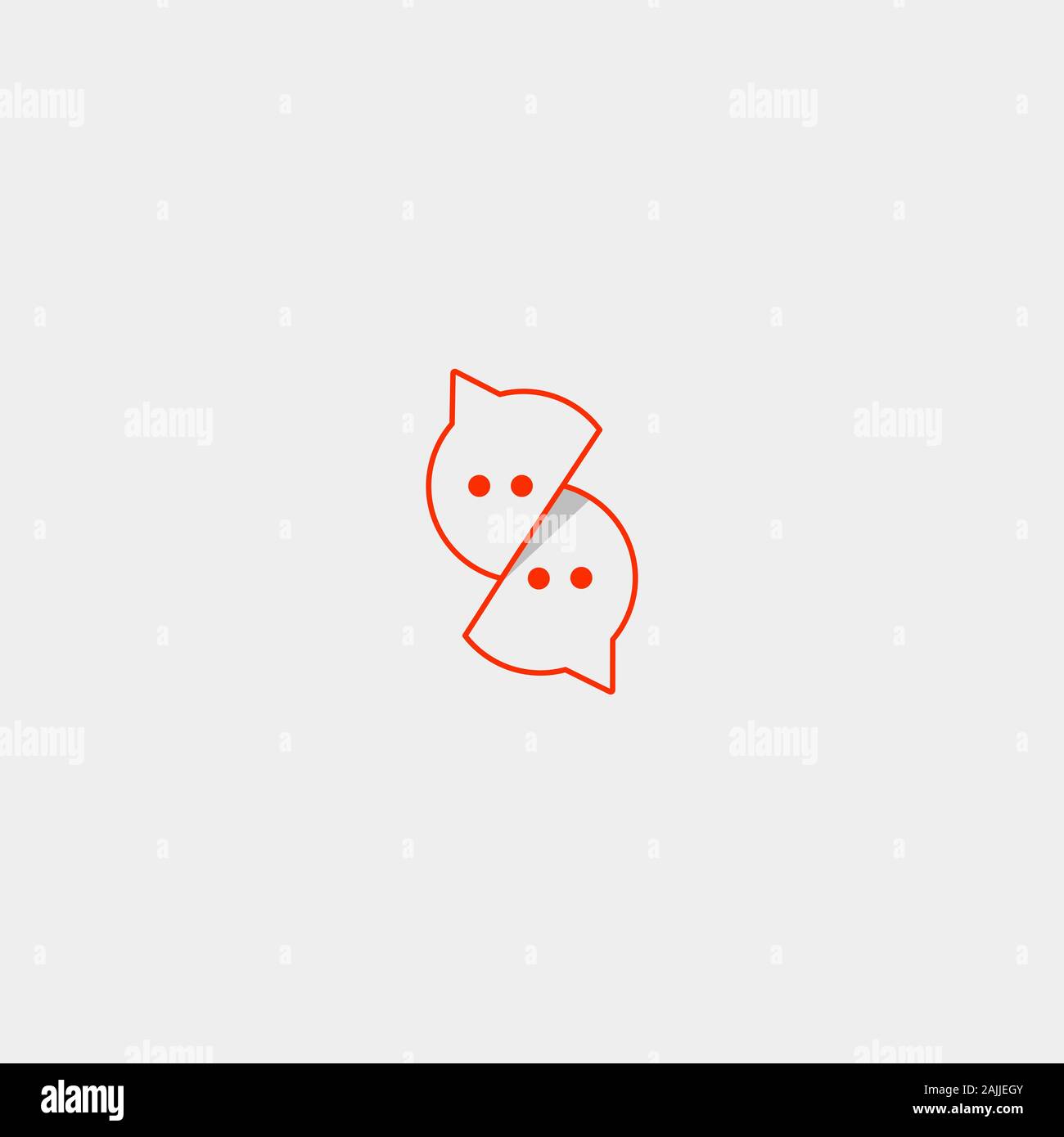 Letter S Chat Vector Logo or Icon Design Stock Vector