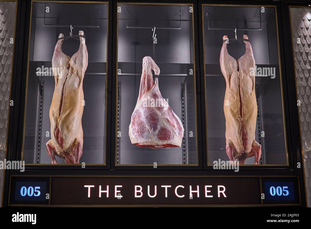 Meat department harrods london uk hires stock photography and images