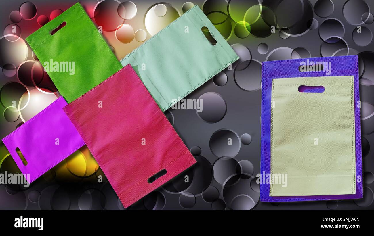 Beautiful ECO Shopping Bags. Non Woven Colorful Bags on Amazing ...