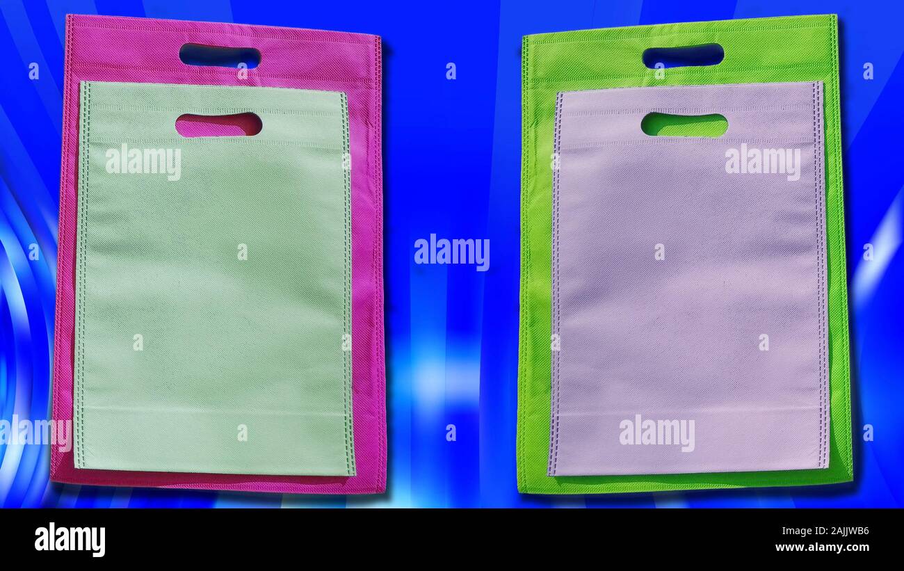 Beautiful ECO Shopping Bags. Non Woven Colorful Bags on Amazing