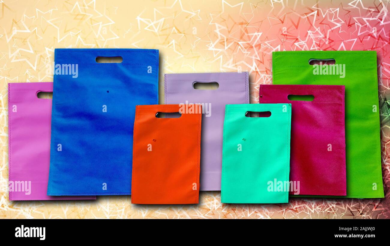 Beautiful ECO Shopping Bags. Non Woven Colorful Bags on Amazing ...