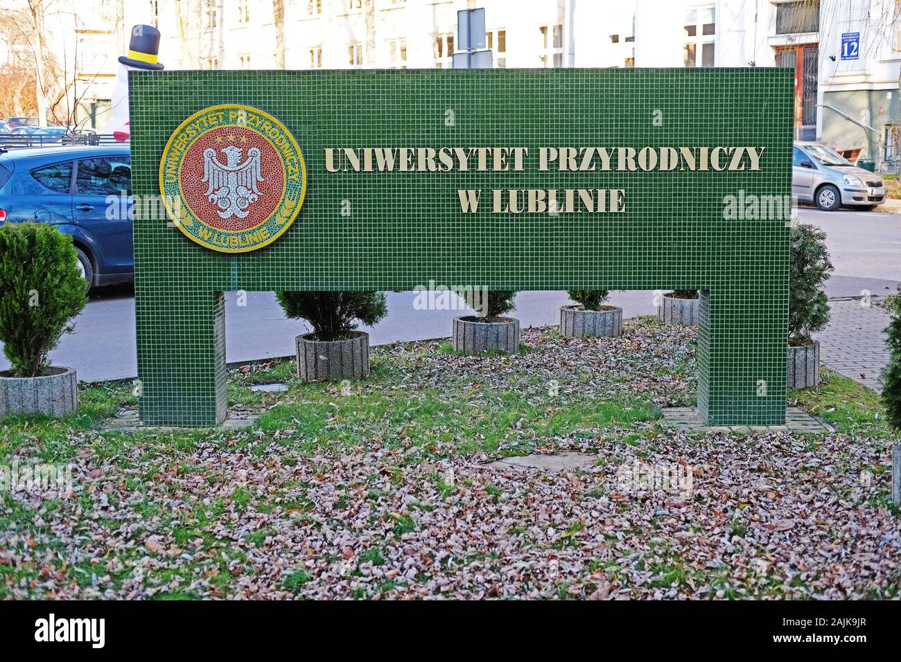 Lublin, Poland 01/03/2019 Univeryste przyrodniczy w Lublinie 'University of Life Sciences in Lublin' Stock Photo