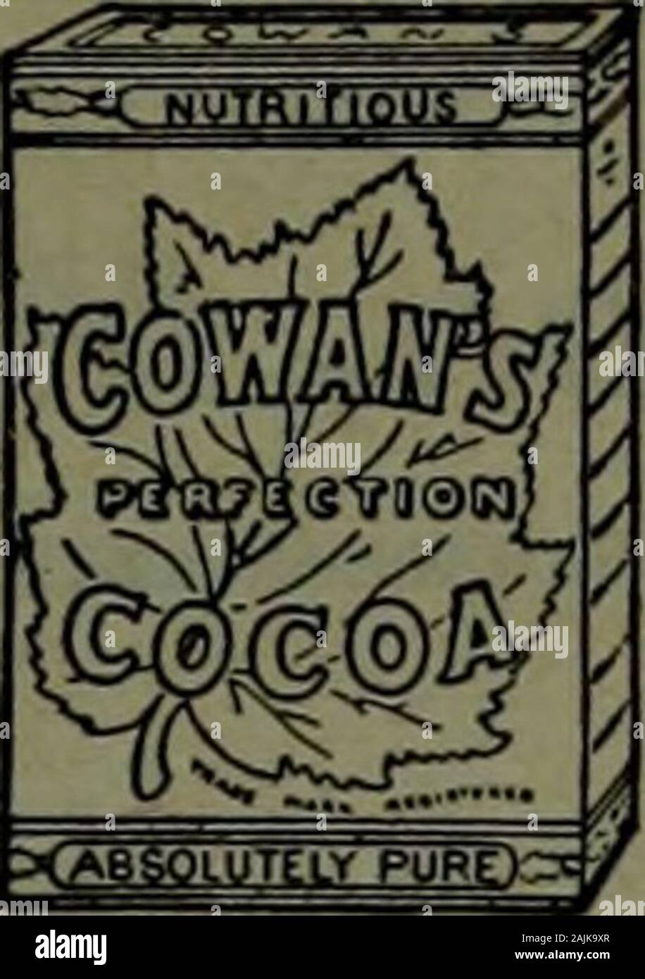 Canadian grocer July-December 1908 . Perfection, J-lb., i)er doz. ., 2 40 i-lb., 130 10c. size 0 90 5-lb. tins per lb 0 37 Condensed cocoa,cream and sugar.doz 2 25 Soluble, bulk, per lb 0 18 0 15 London Pearl per lb 0 22 nooial quotations for Cocoa in bbls.,kegs.etc Unsweetened Chocolate— Per lb. Plain Kock, i-lb. cakes, 12-lb. boxes. 0 40 • f-lb. 0 40 Sweet Ohooolate—«^ueen8 l&gt;e*Heri,i-lb.cake , 12-lb. boxes, per lb 80 38 Queens Dessert, 6s, 12-lb. boxes, $0 4 J Vanuia, i-lb., 12-ib.. boxes per lb. $135Parisian 8b, lb. $0 30 Royal Navy.is, JB,12-lb. boxes per Ib.O 33Diamond, 78, 12-lb. box Stock Photo