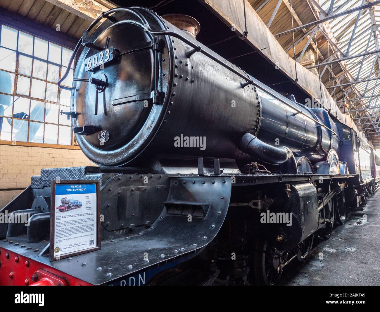 King Edward II Steam Train, Didcot Railway Centre, Didcot, Oxfordshire, England, UK, GB. Stock Photo