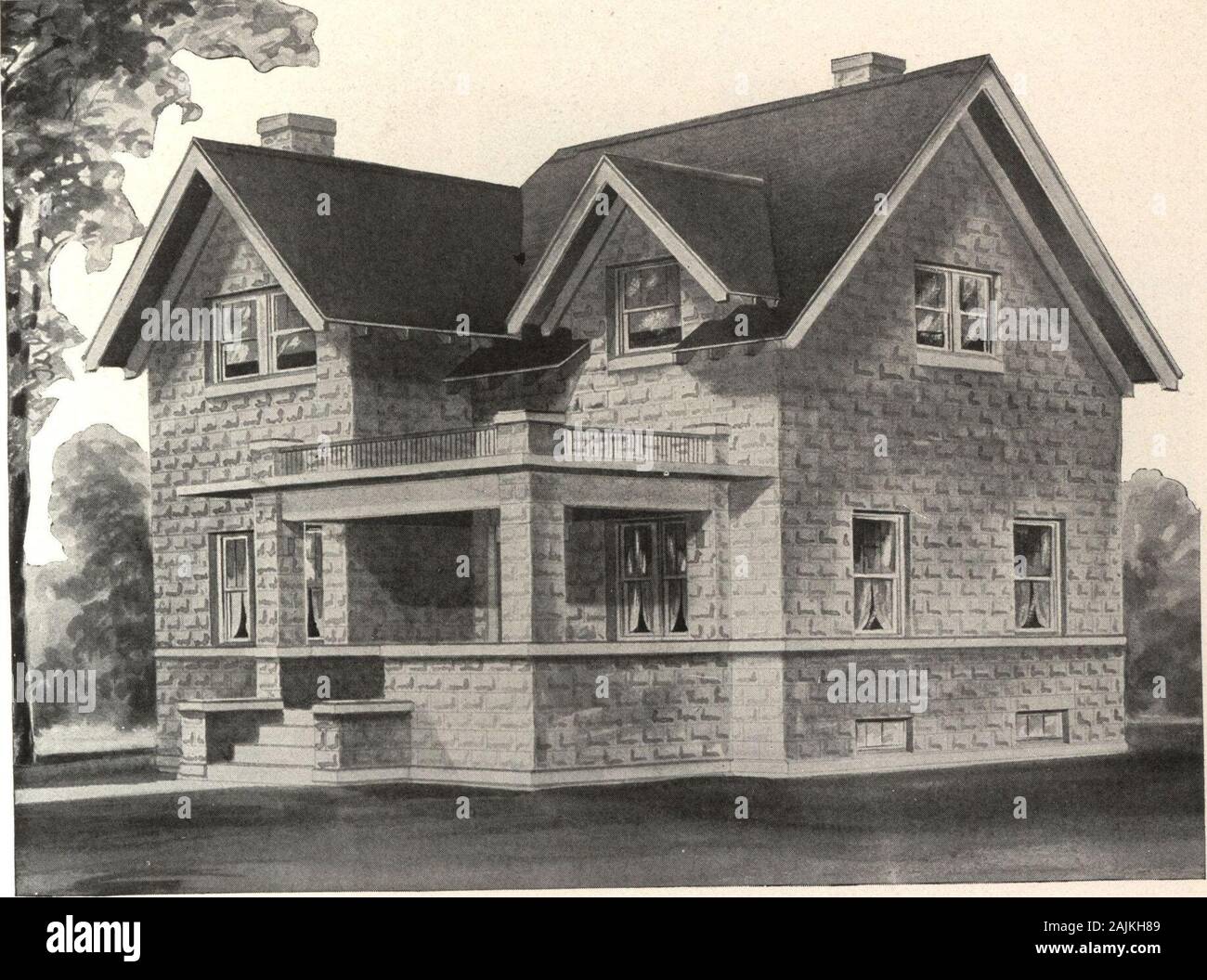 Cement Houses And How To Build Them Design No 8242 Size Width