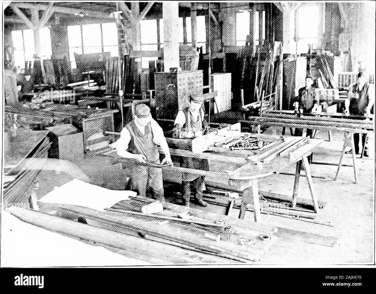 The story of the Pullman car . The frame end posts for Pullman standard