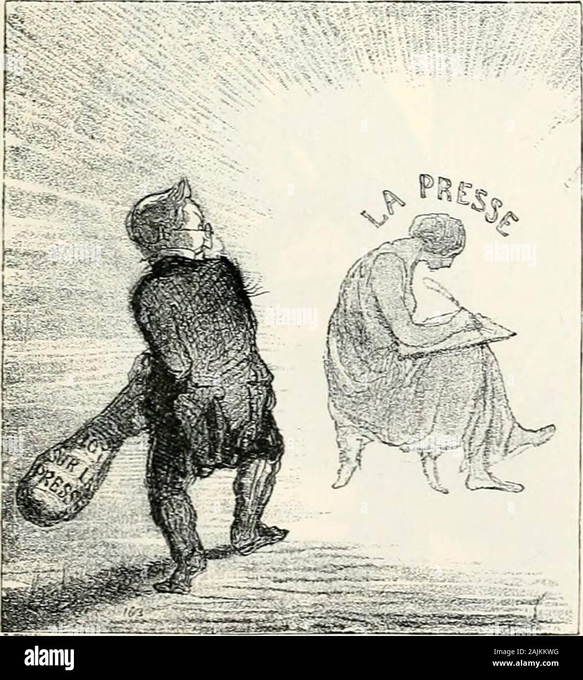 The Century illustrated monthly magazine . Uti rude peintre de mceu/s, M. Champ-fieury calls him ; and the phrase expresses hisextreme breadth of treatment. Of the victims of his rudeness M. Thiersis almost the only one whom the present gener-ation may recognize without a good deal ofreminding, and indeed his hand is relativelylight in delineating this personage of few. Stock Photo