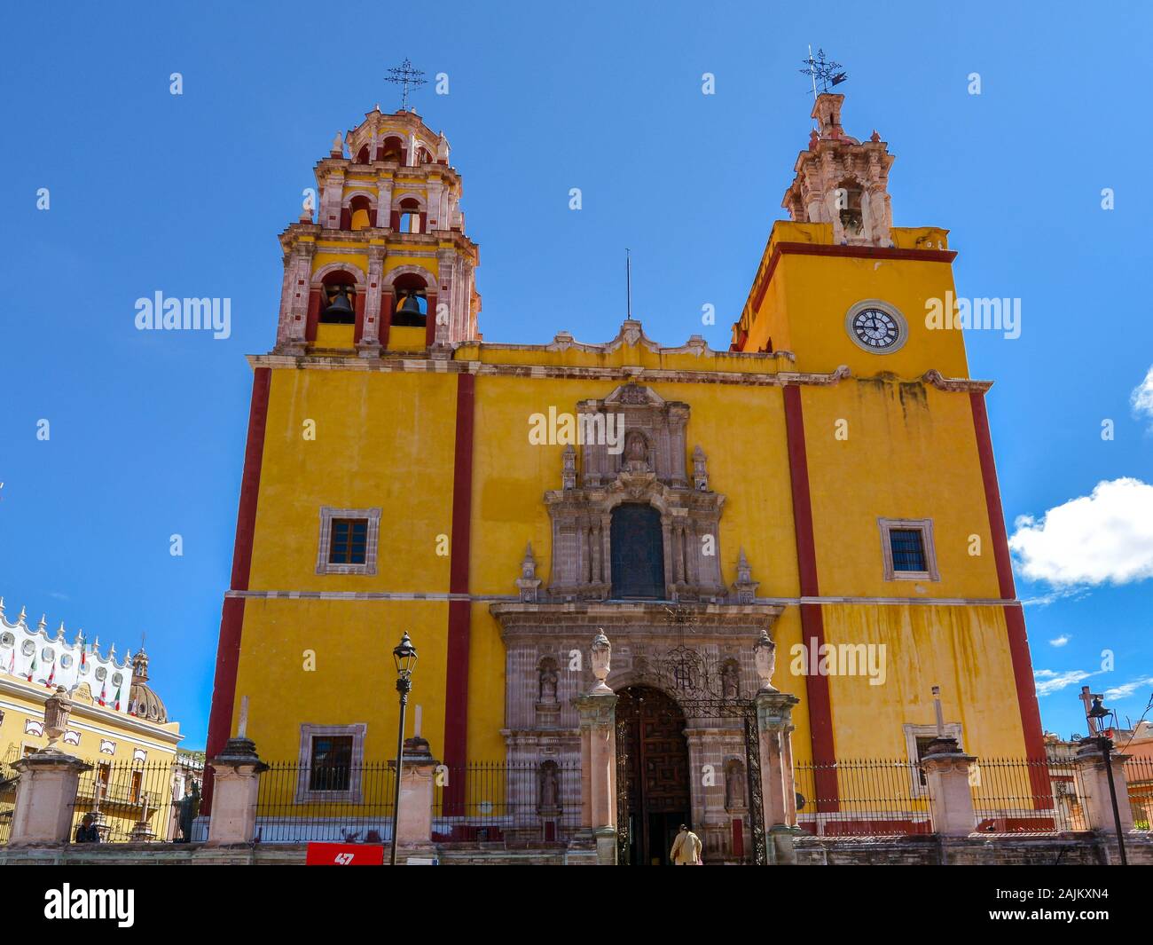 Basilica of Our Lady of Guanajuato - Guanajuato, Mexico Stock Photo