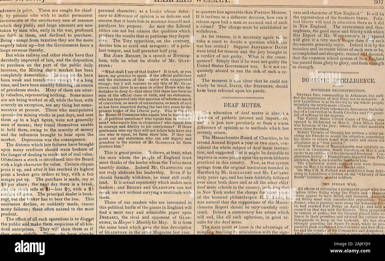 Harper's weekly . provement in r aost de- tv of former times. The long p riod of .sion. occasioned bv fears of ,.., jni orse, perhaps, an undue inflation yen place to a healthy increase f hn-i- supported by a general led,ne; o -ati-lartonly without the aid of C ongres- serious risk to life or limb. Allw is to be let alone for the fu-isiness will adjust itself. Unccr- i depreciate. This fact has beenhe trying period of the past few:thc Bears arc no longer mas-ituation. The evils which theynd the reed upon ?i -i::-ii:iL* their• mg -Bull-. Besides th ti.aic are tmahic to pmci iore. Another thing Stock Photo