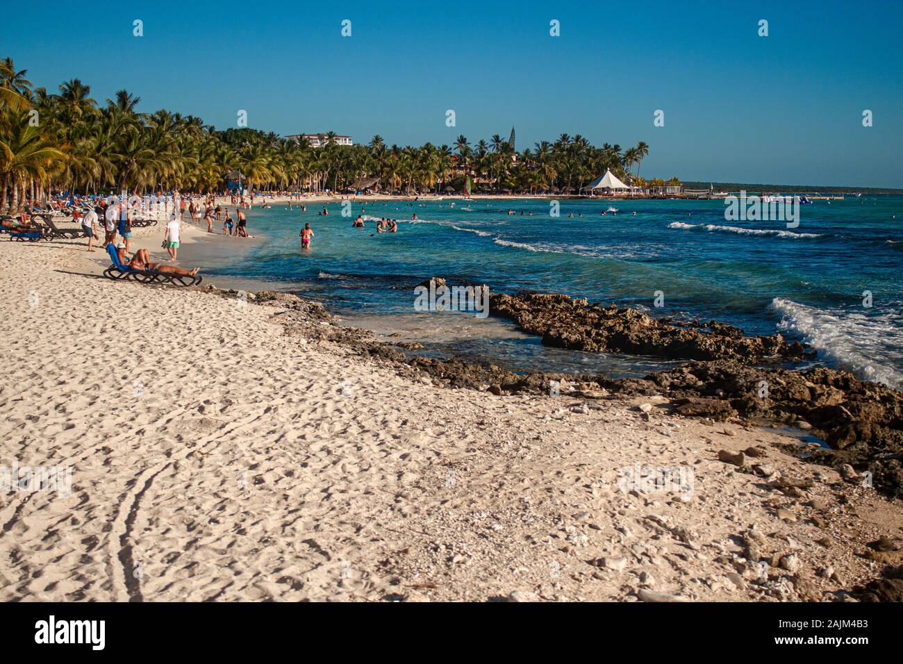 View of the Dominicus coast 5 Stock Photo