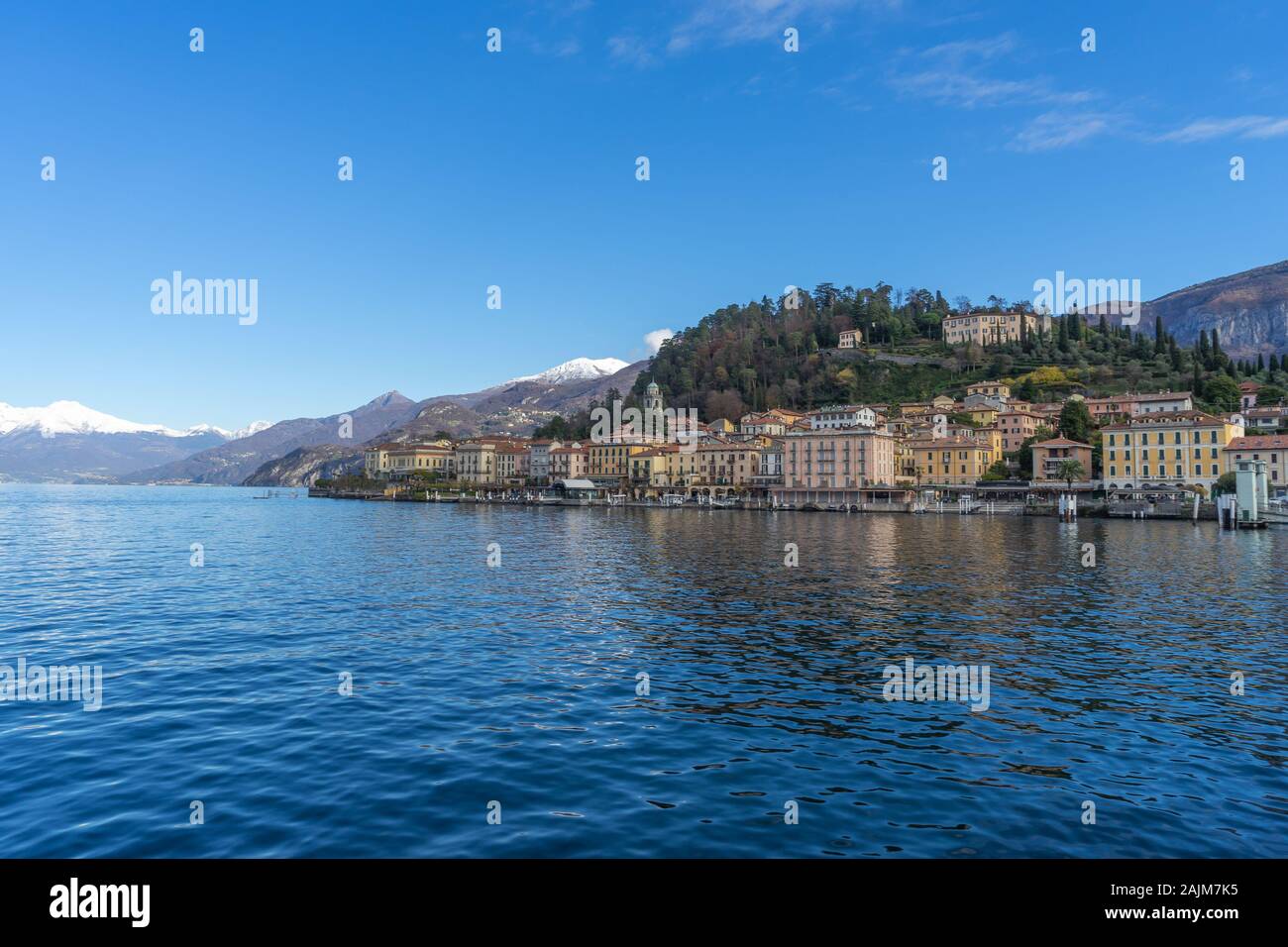 Beautiful landscape on Lake Como in December time Stock Photo - Alamy
