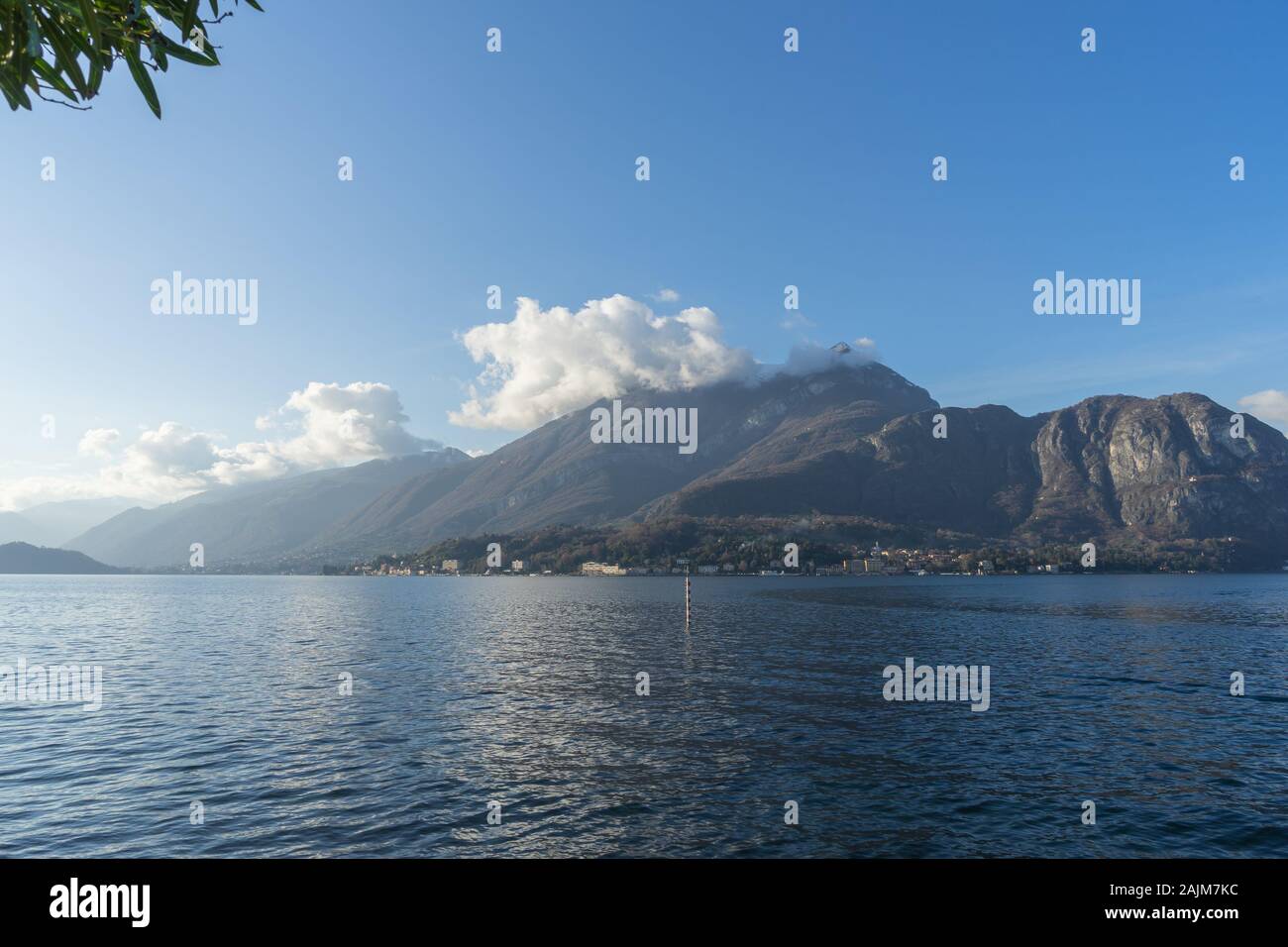 Beautiful landscape on Lake Como in December time Stock Photo - Alamy