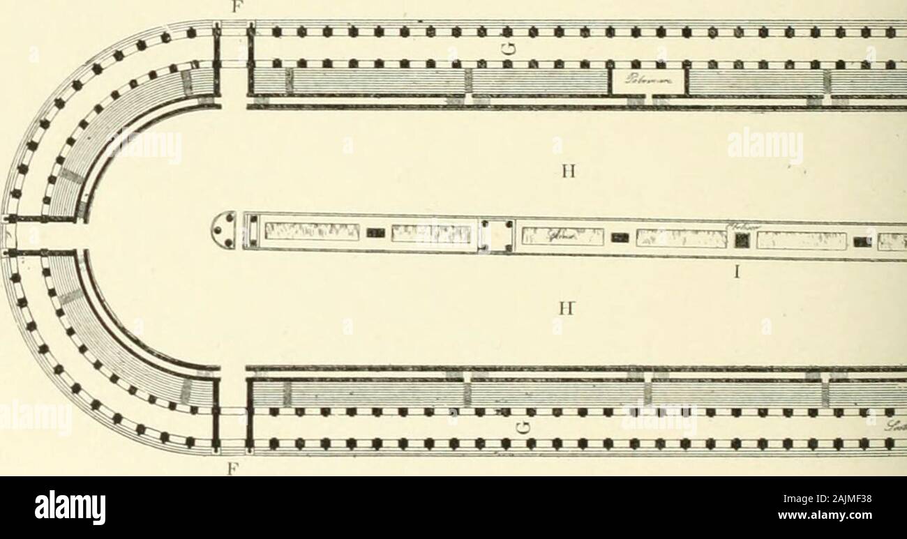 Saint-Pierre de Rome : histoire de la basilique vaticane et du culte du tombeau de Saint Pierre . Sii^ U RECONSTlTUIIi A. Vue extérieure de la faç B. Obélisque. C. Basilique Conslantinien D. Section transversale. E. Section en lonçrneiu. Stock Photo