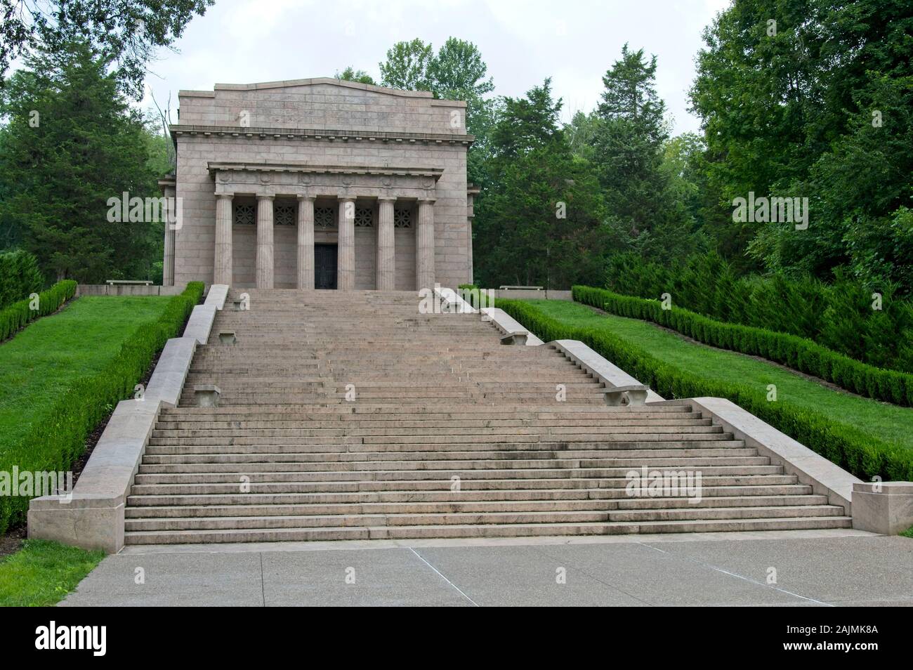 Abraham Lincoln Birthplace National Historical Park preserves two separate farm sites in LaRue County, Kentucky where Abraham Lincoln was born. Stock Photo