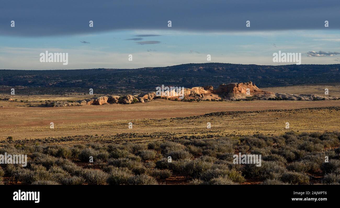 View from a campsite on BLM land near Moab, Utah Stock Photo Alamy