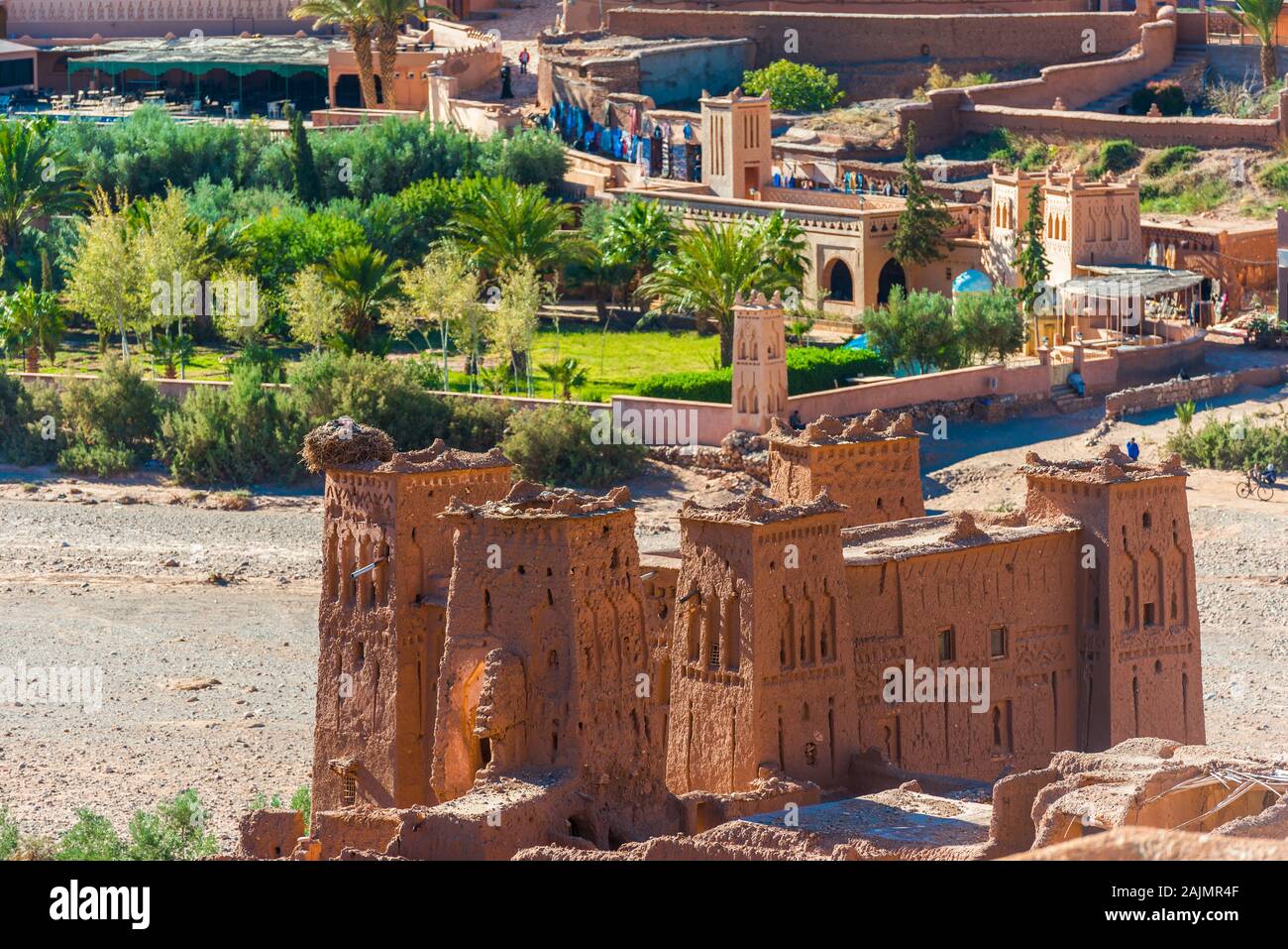 View of the fortified city of Ait-Ben-Haddou, Morocco Stock Photo