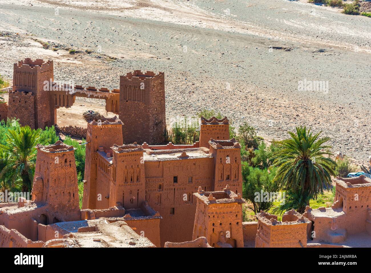 View of the fortified city of Ait-Ben-Haddou, Morocco Stock Photo