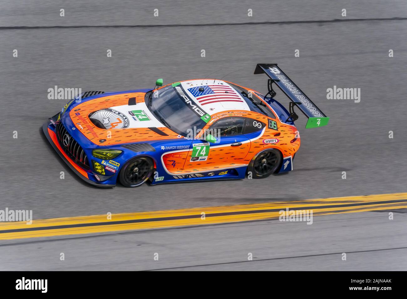 Daytona Beach Florida Usa 3rd Jan 2020 The Riley Motorsports Mercedes Amg Gt3 Car Practice For The Roar Before The Rolex 24 At Daytona International Speedway In Daytona Beach Florida Credit Image C