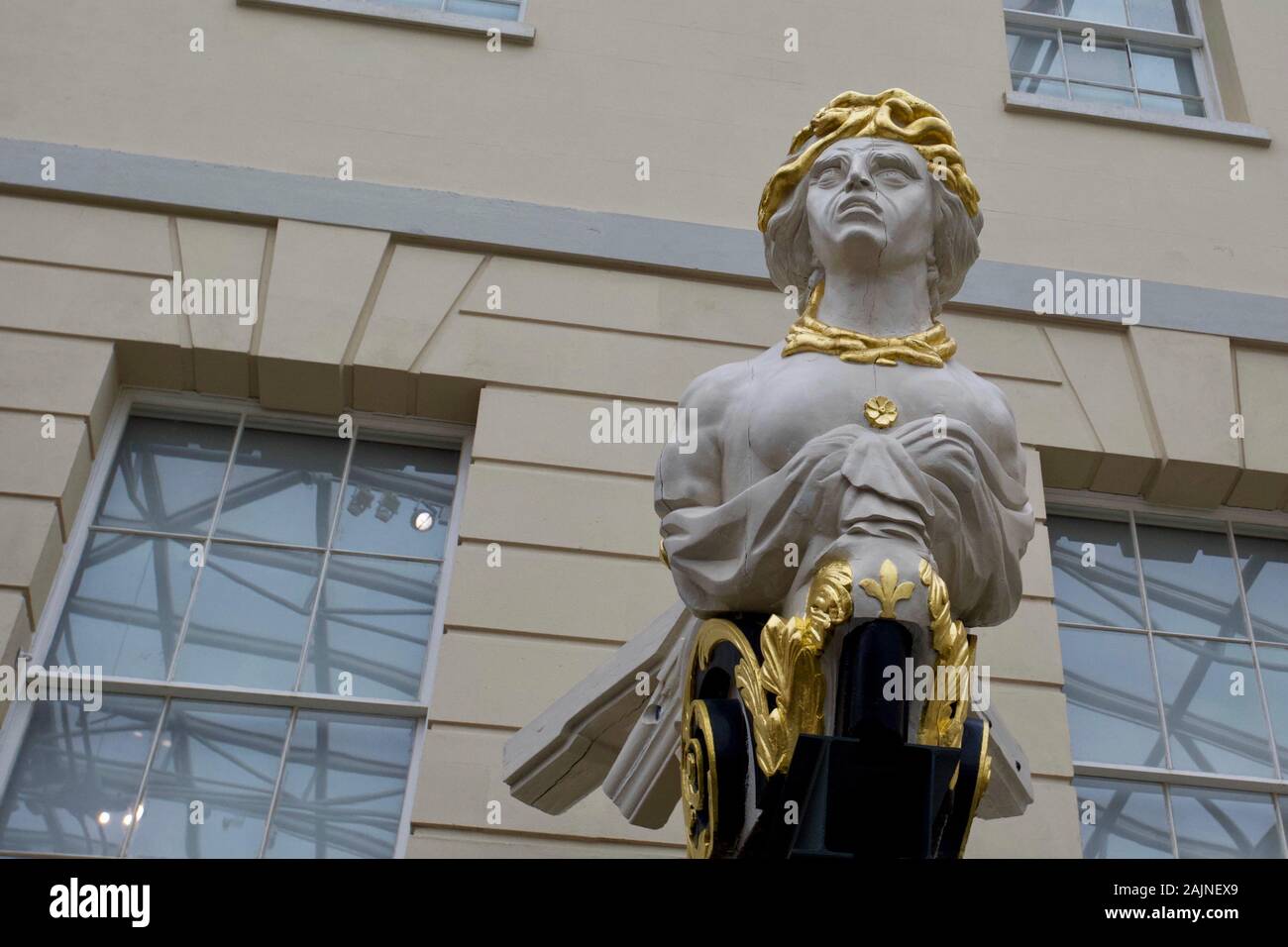 Figureheads, National Maritime Museum, Greenwich, London, England. Stock Photo