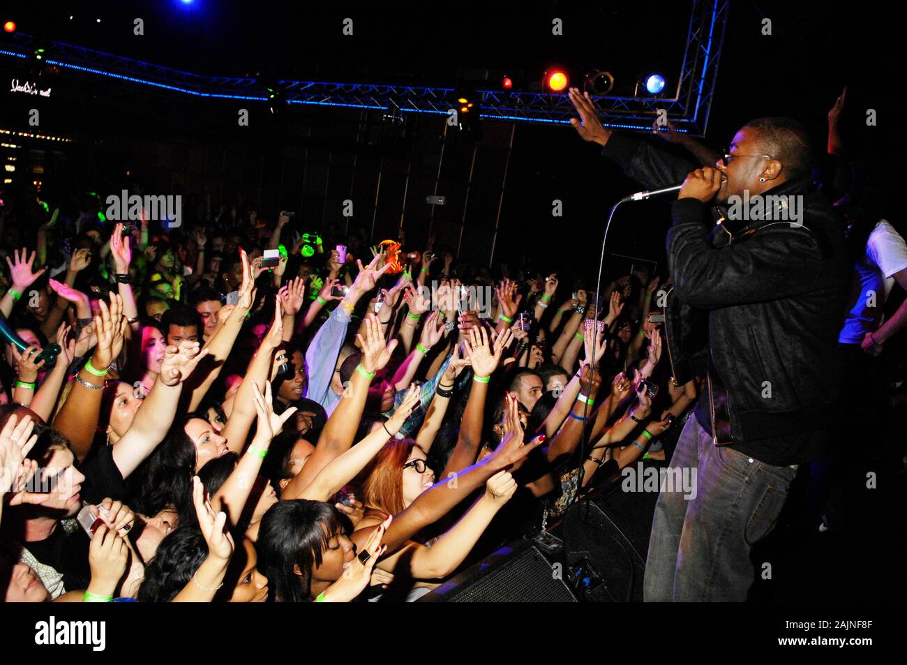 Singer / Actor Ray J on stage performing on May 20, 2010 in Los Angeles, California. Stock Photo
