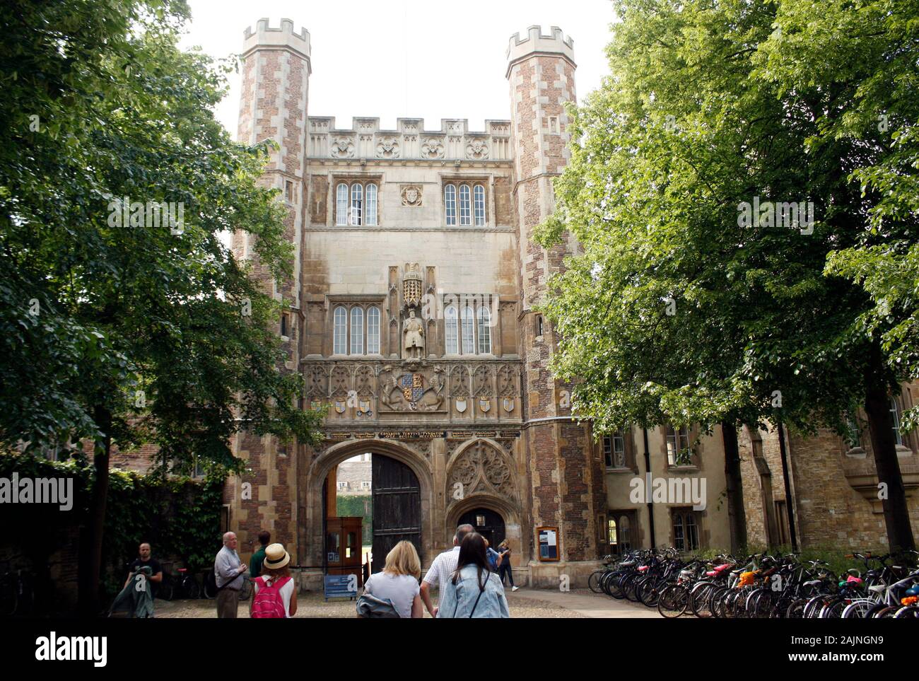 King’s College side tower, cambridge, Uk Stock Photo