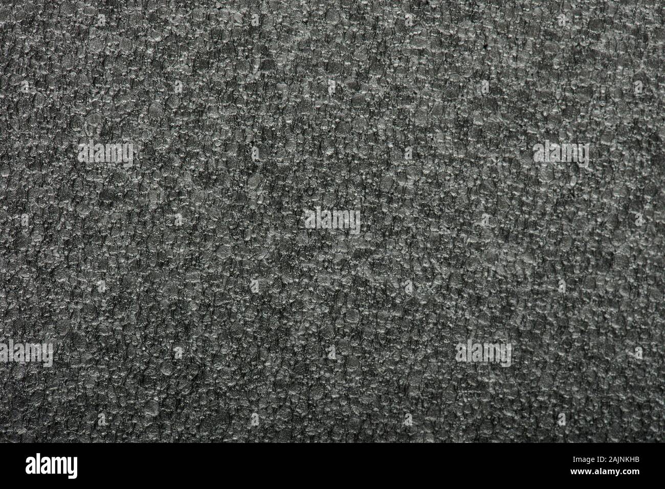 Black Foam Texture Soft Rubber Material Background Stock Photo