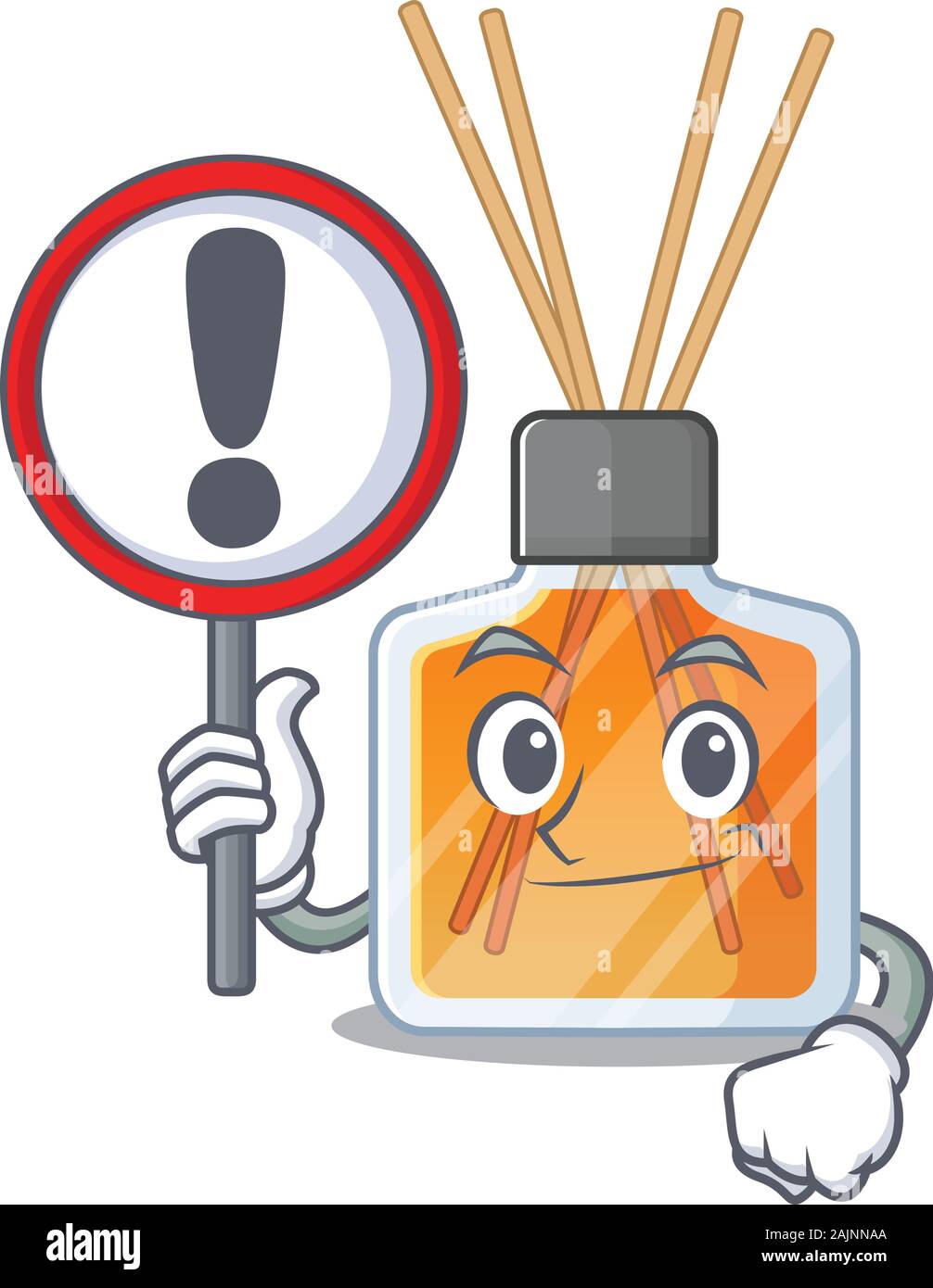 cool and funny air freshener sticks raised up a sign Stock Vector Image