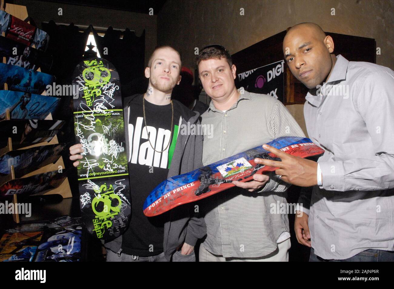 Pro Skateboarder/Rapper Jereme "Sherm" Rogers (l) attends a Grammy