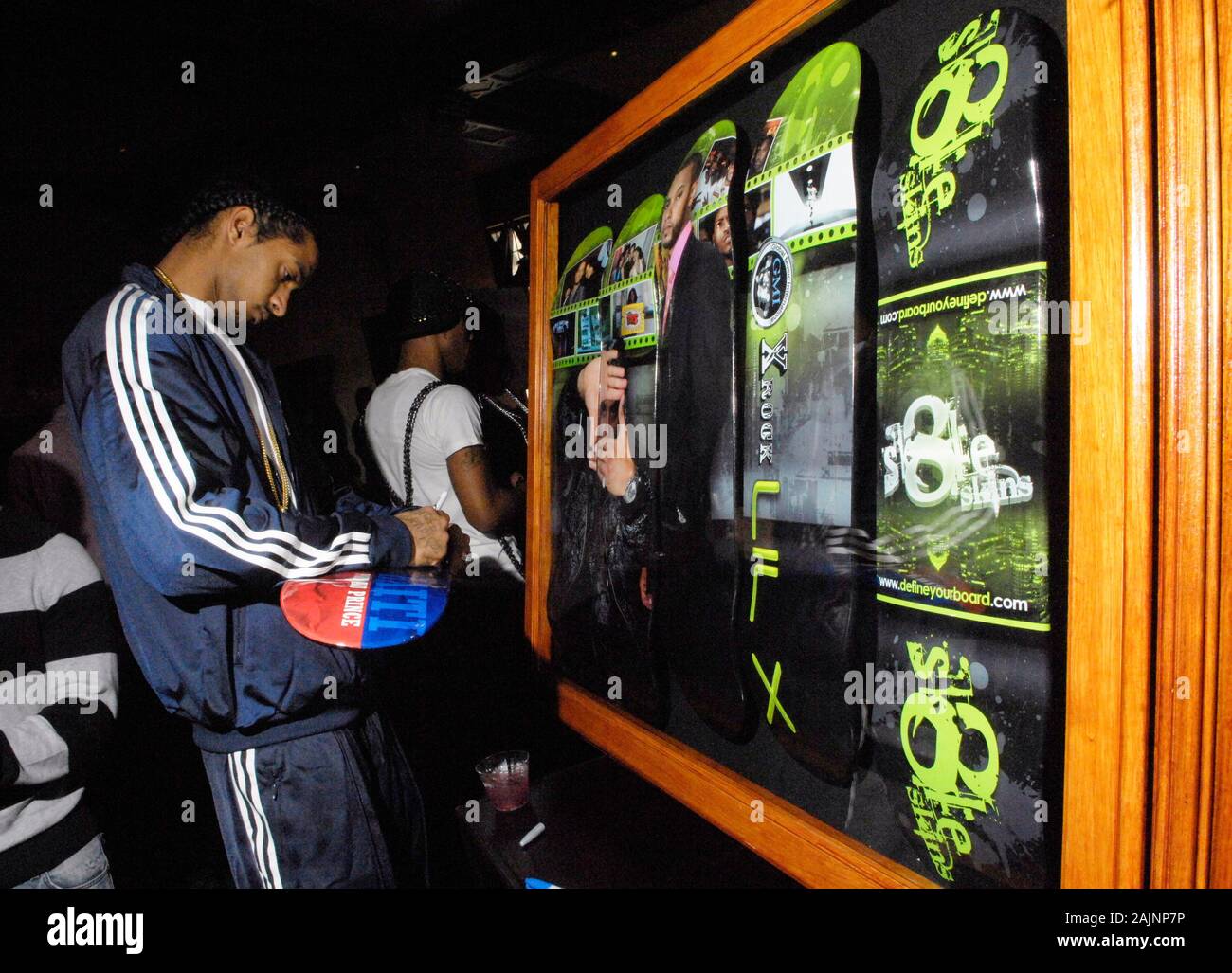 Rapper Nipsey Hussle attends a Grammy gifting suite at The Roosevelt Hotel on January 29, 2010 in Hollywood, California. Stock Photo