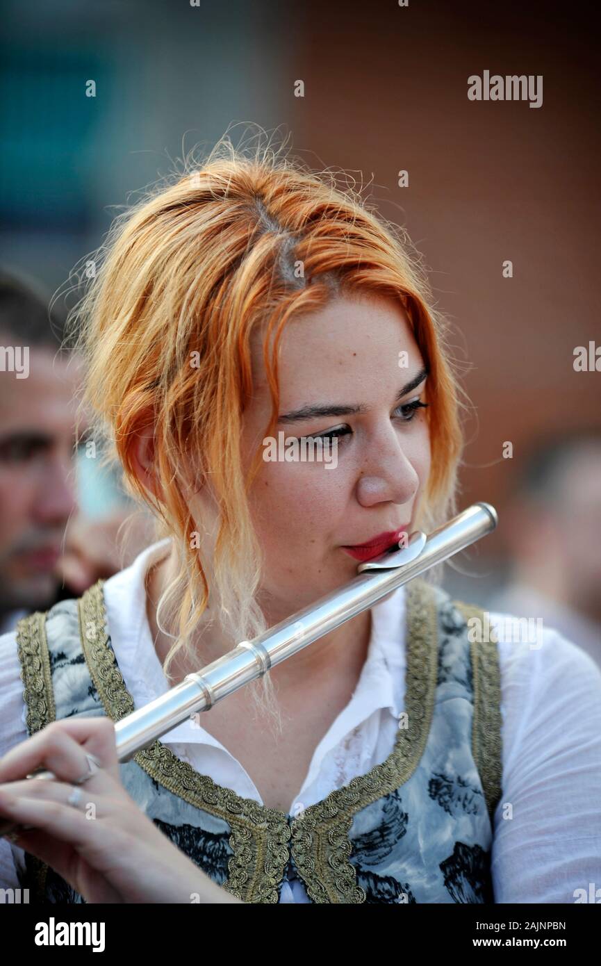 Girl Playing Flute High Resolution Stock Photography and Images Alamy