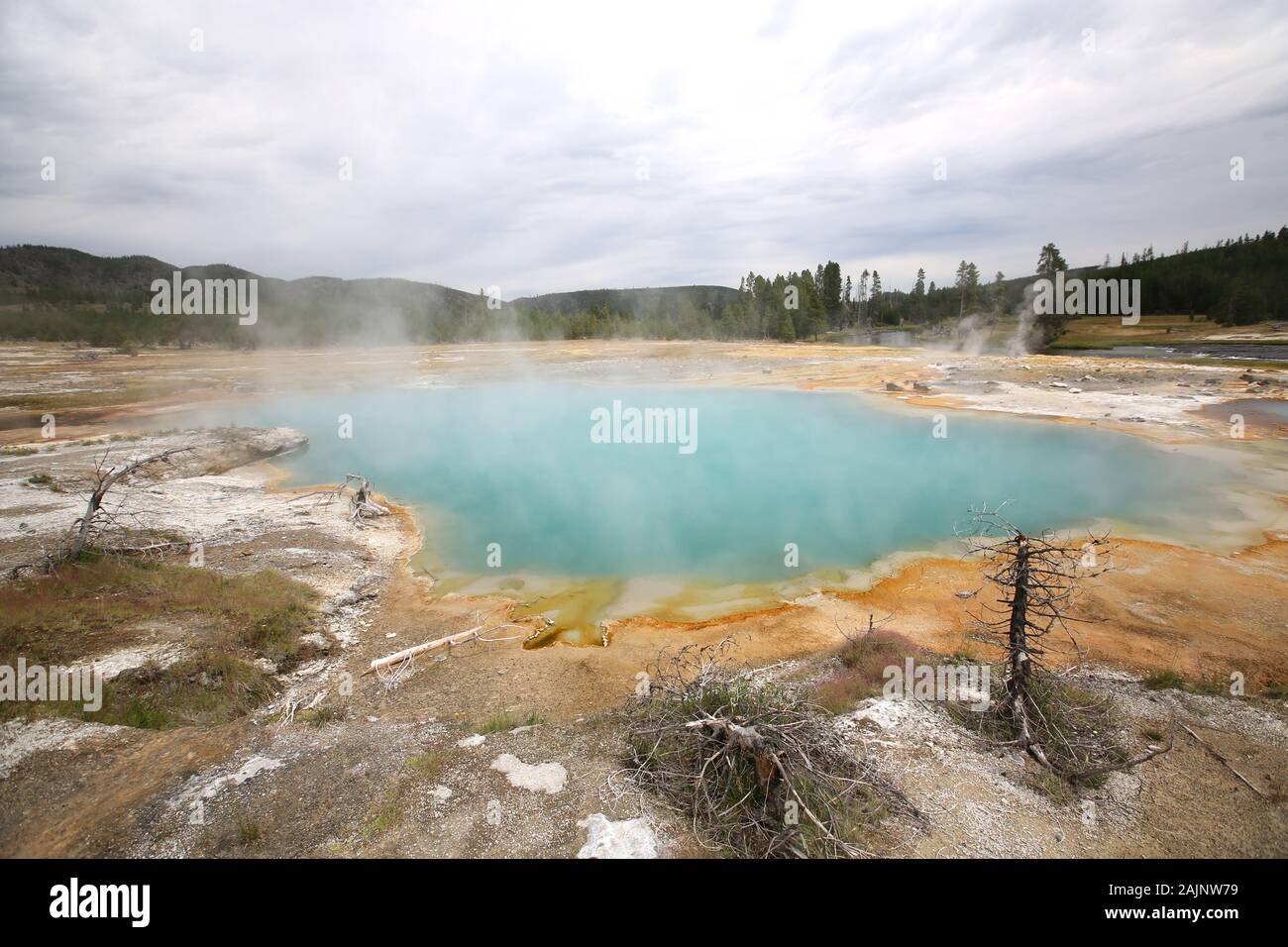 Black Sand Basin Area, Yellowstone National Park Stock Photo - Alamy