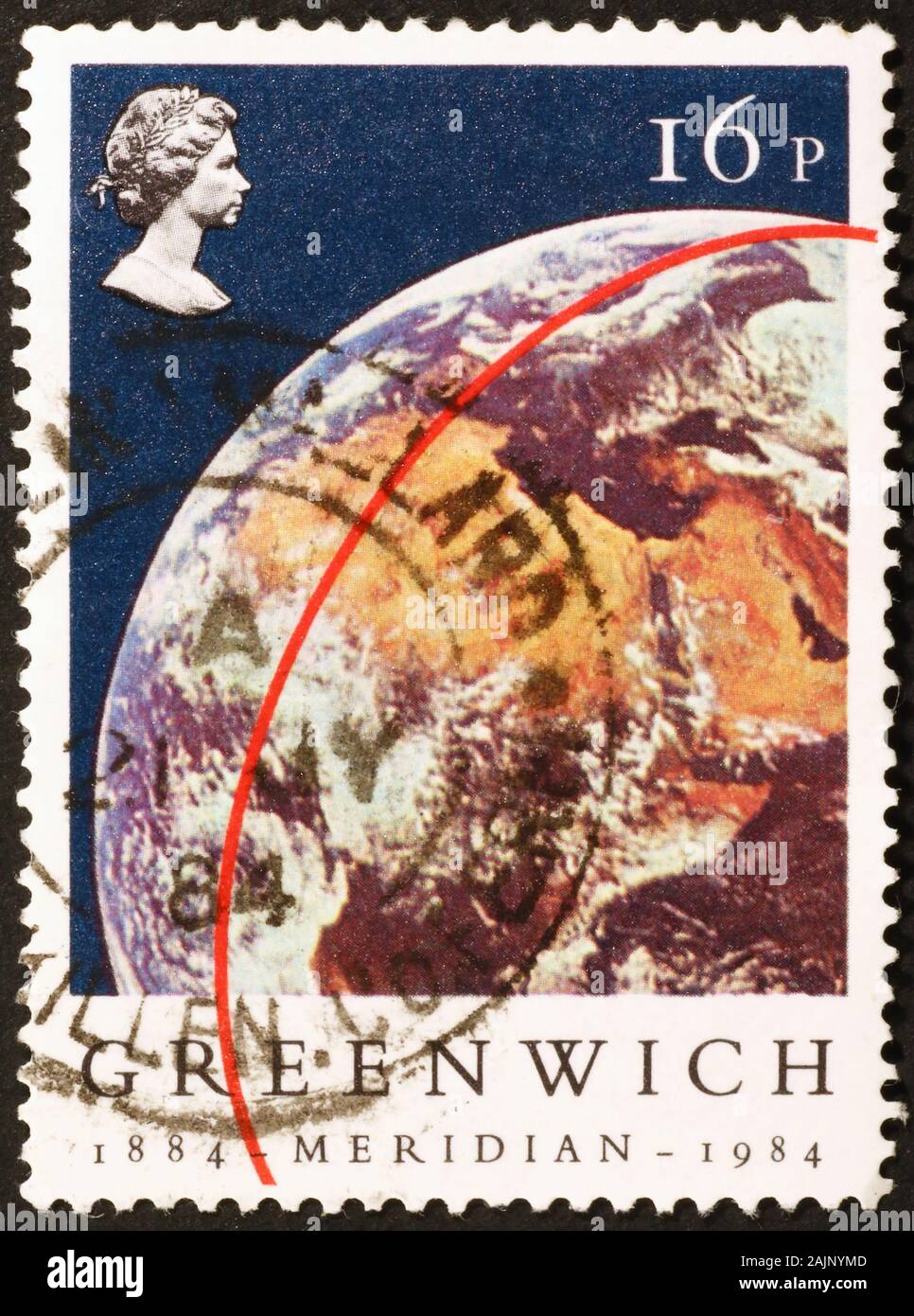 Greenwich meridian on globe hi-res stock photography and images - Alamy