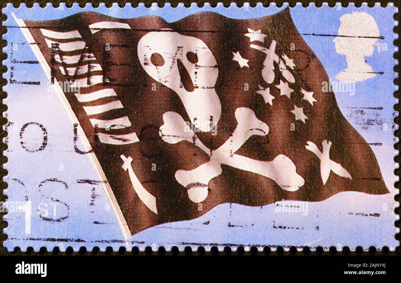 Skull on the flag hires stock photography and images Alamy