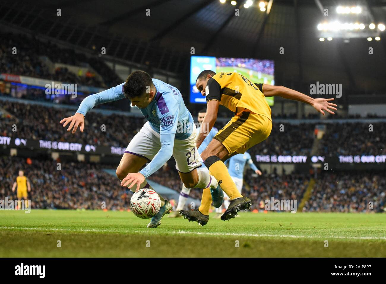 4th January 2020 Etihad Stadium Manchester England Emirates Fa Cup Manchester City V Port Vale Joao