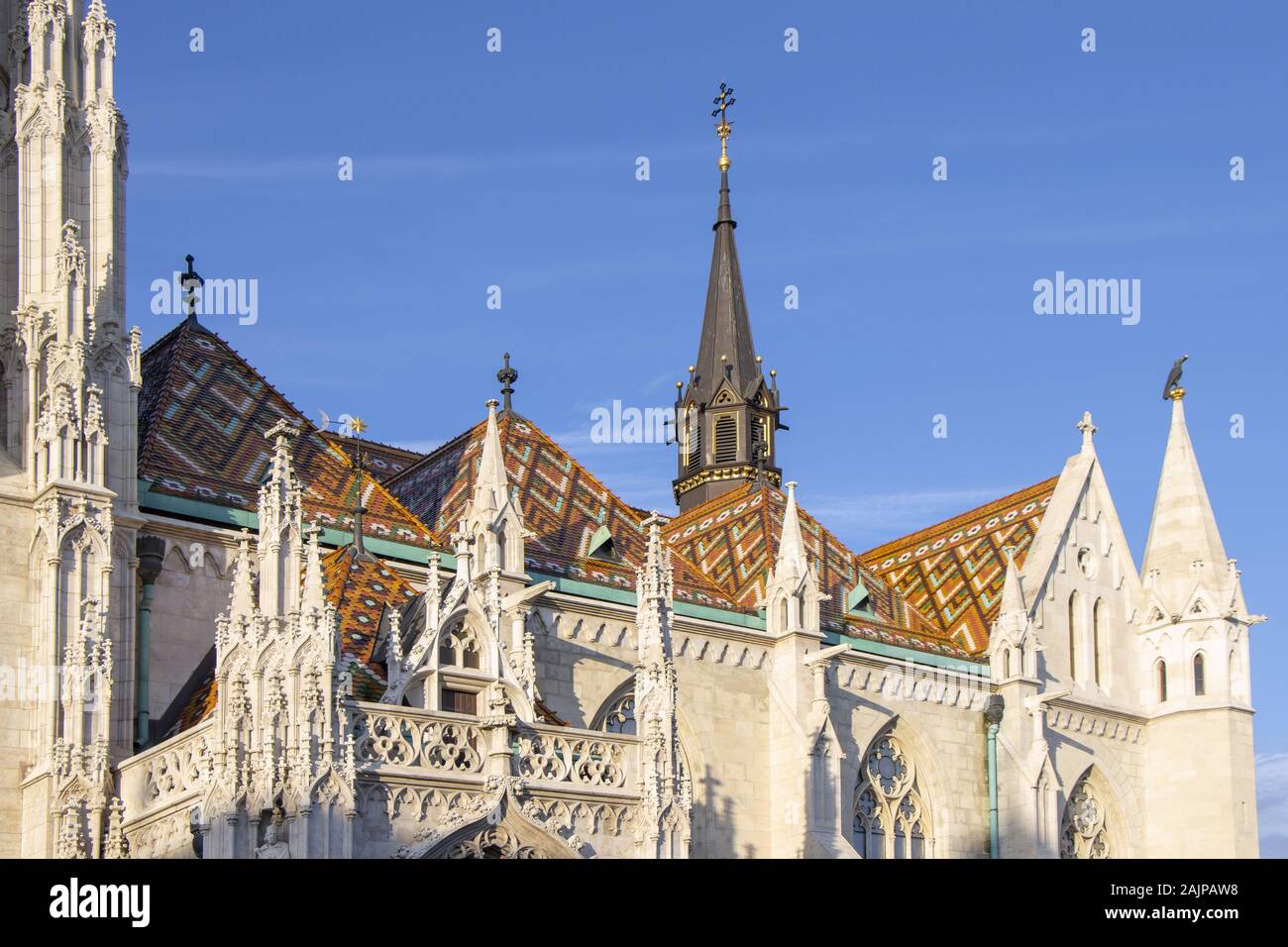 The St. Matthias Church in Budapest, Hungary, Europe. Stock Photo