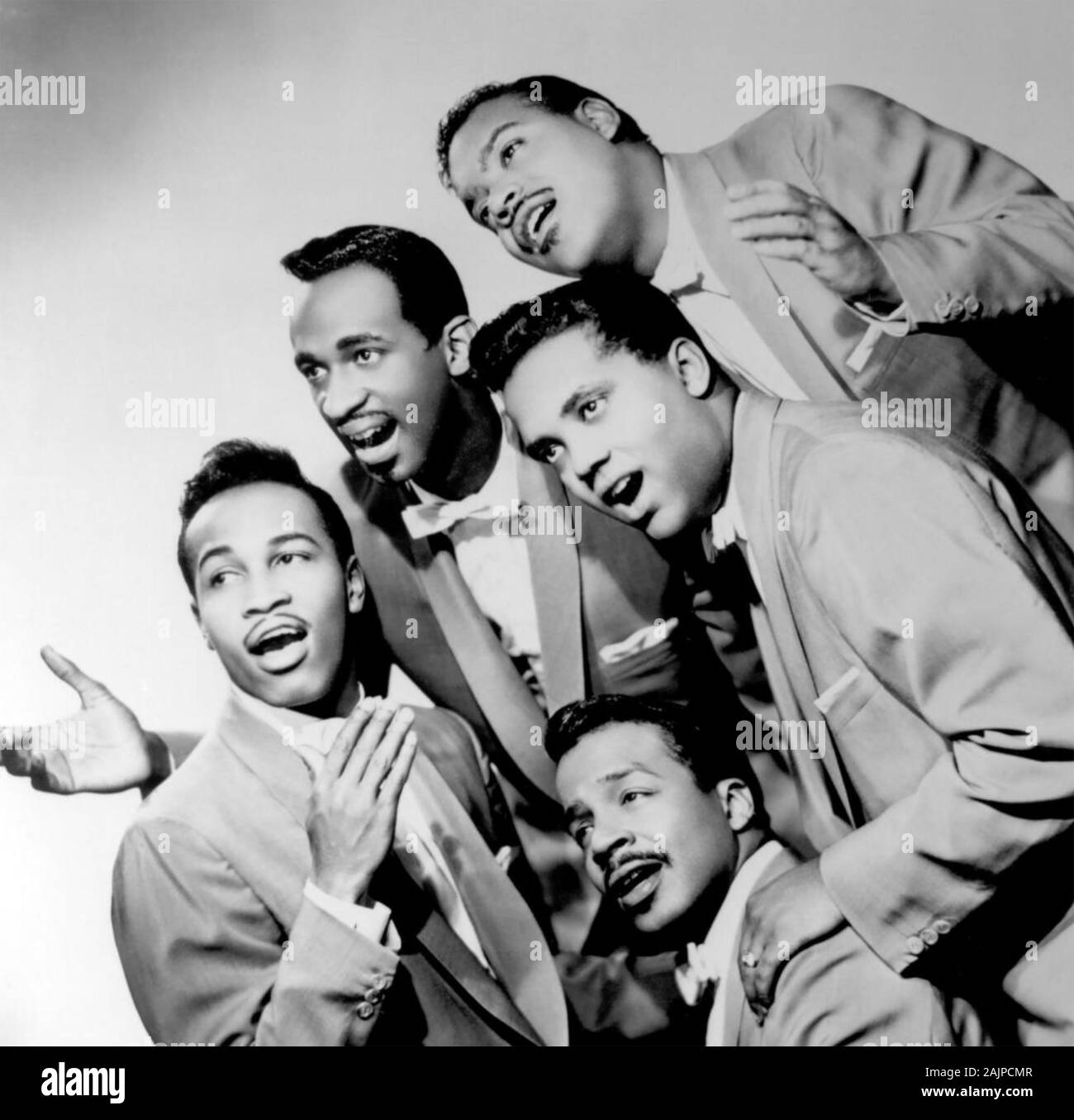 THE DRIFTERS Promotional photo of American vocal group about 1970 Stock Photo