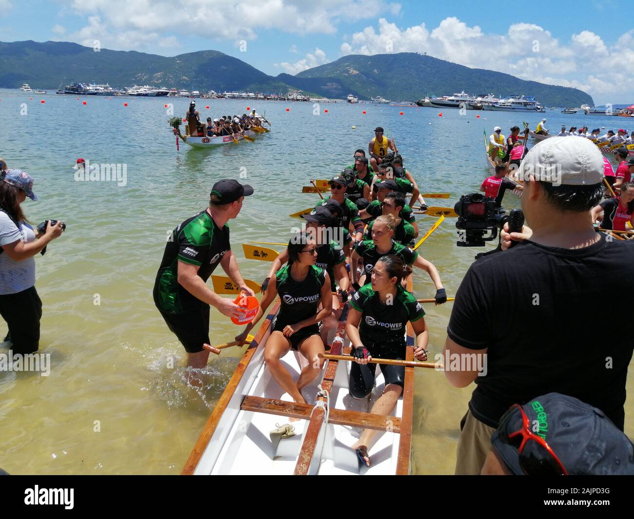 The Tuen Ng Festival (Dragon Boat Festival) in Stanley, Hong Kong Stock Photo