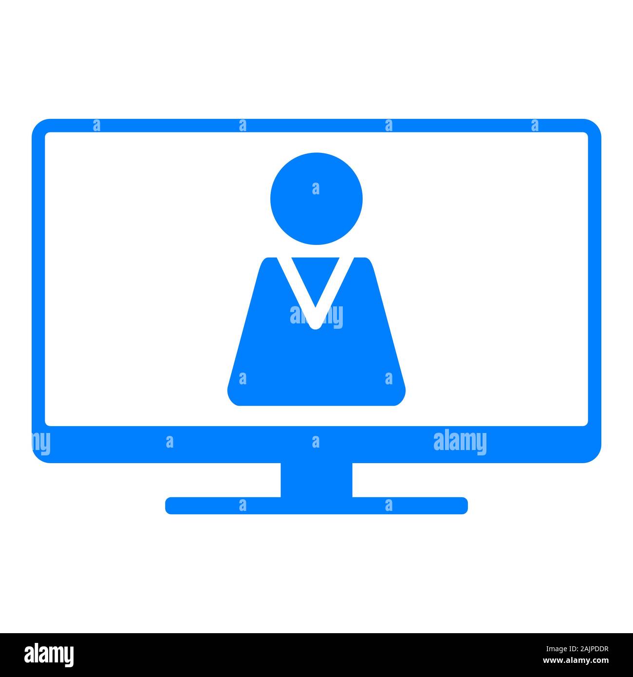 Figure and screen Stock Photo - Alamy