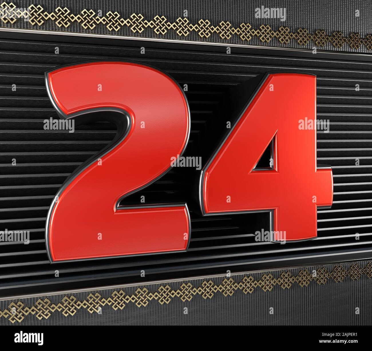 Number 24 Banner Number Twenty Four Stock Illustration 2152492157