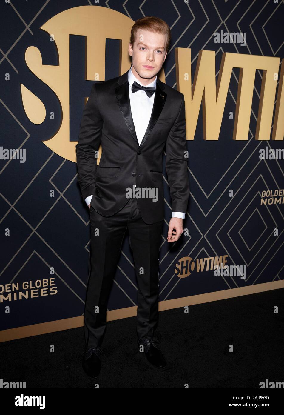 Los Angeles CA USA Jan 04 2020 Cameron Monaghan Attends The Showtime Golden Globe Nominees 