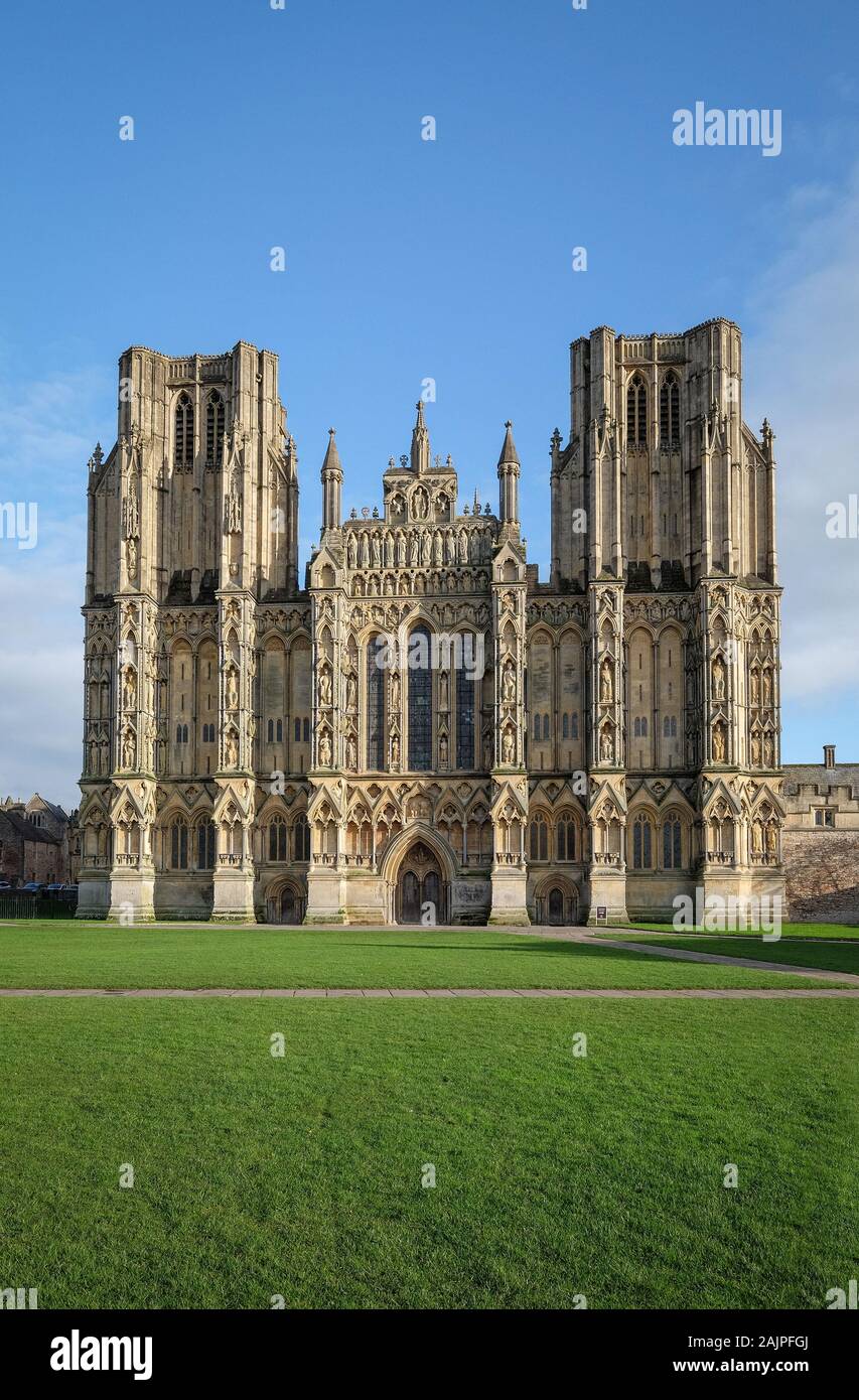 Wells Cathedral, Wells, Somerset, UK Stock Photo