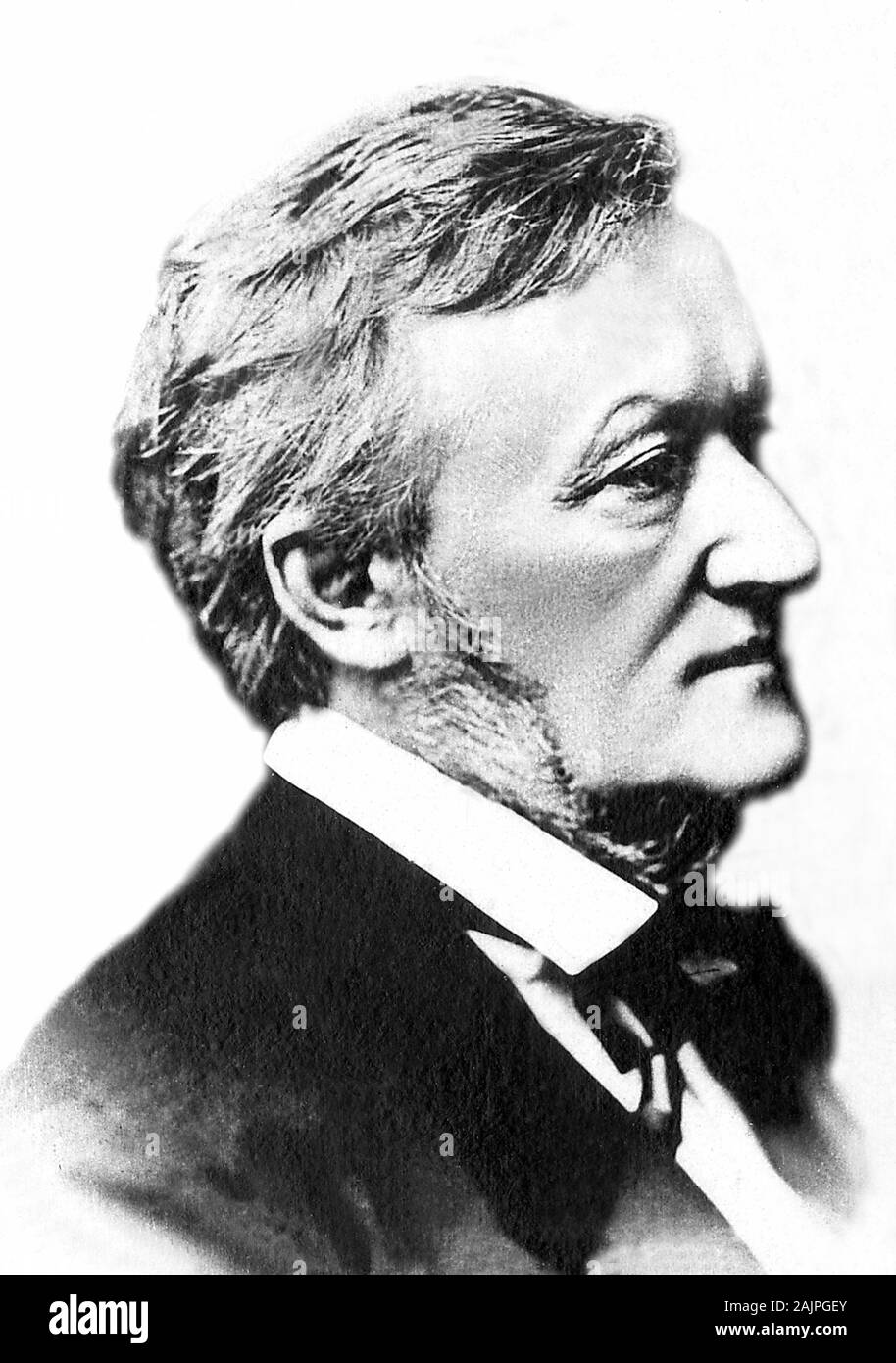 Portrait de Richard Wagner (1813-1883), compositeur Allemand. Stock Photo