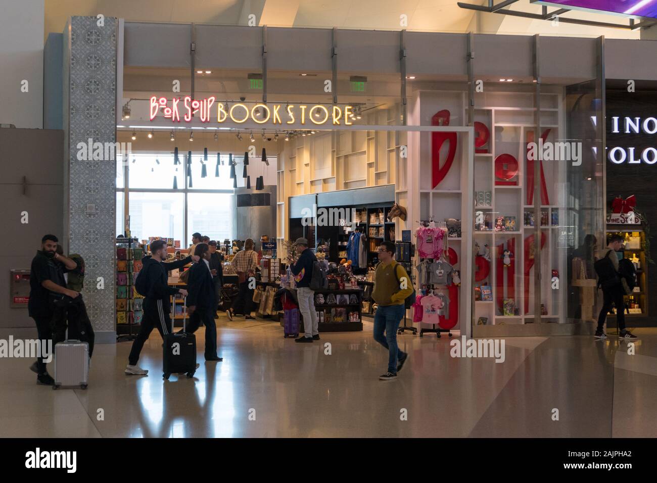 Book soup bookstore in LAX airport Stock Photo Alamy