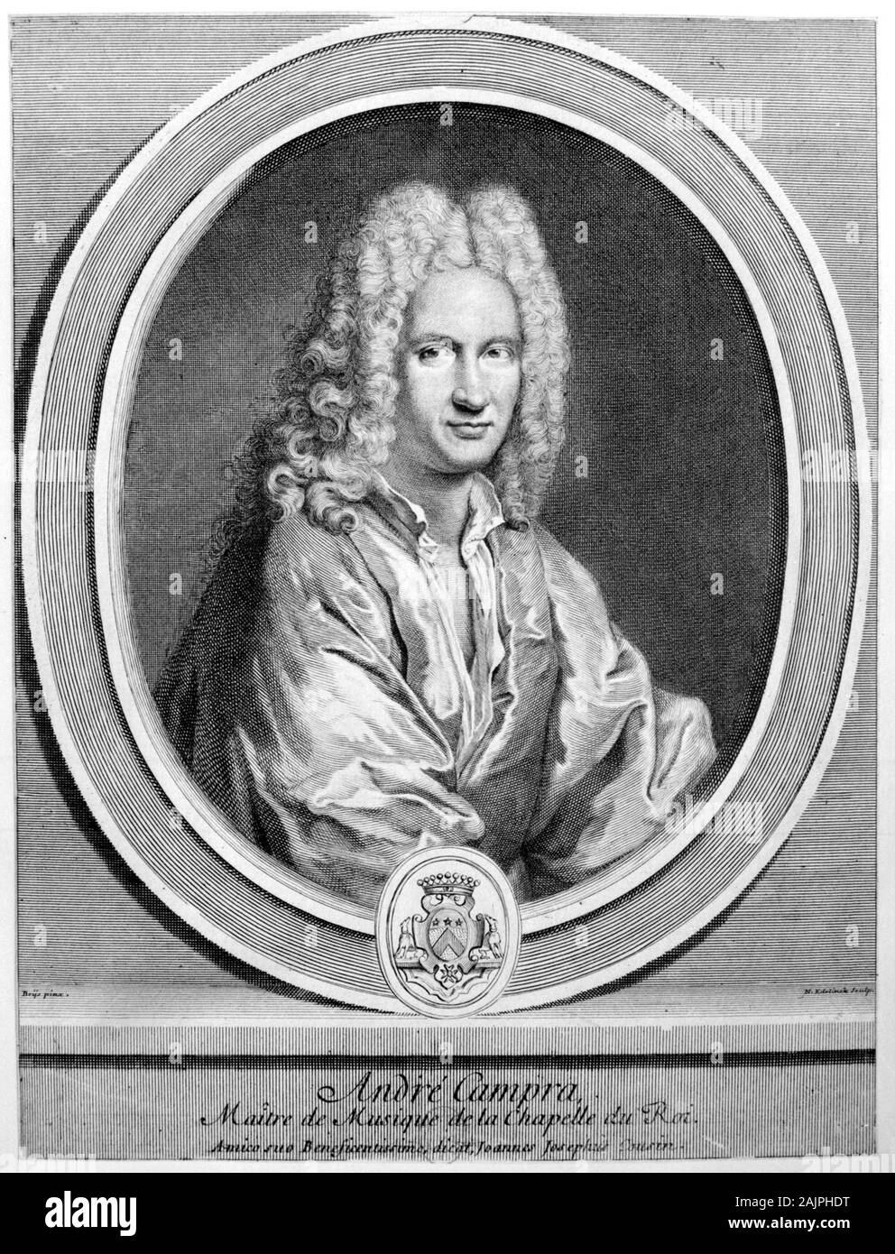 Andre Campra (1660-1744), compositeur francais Stock Photo