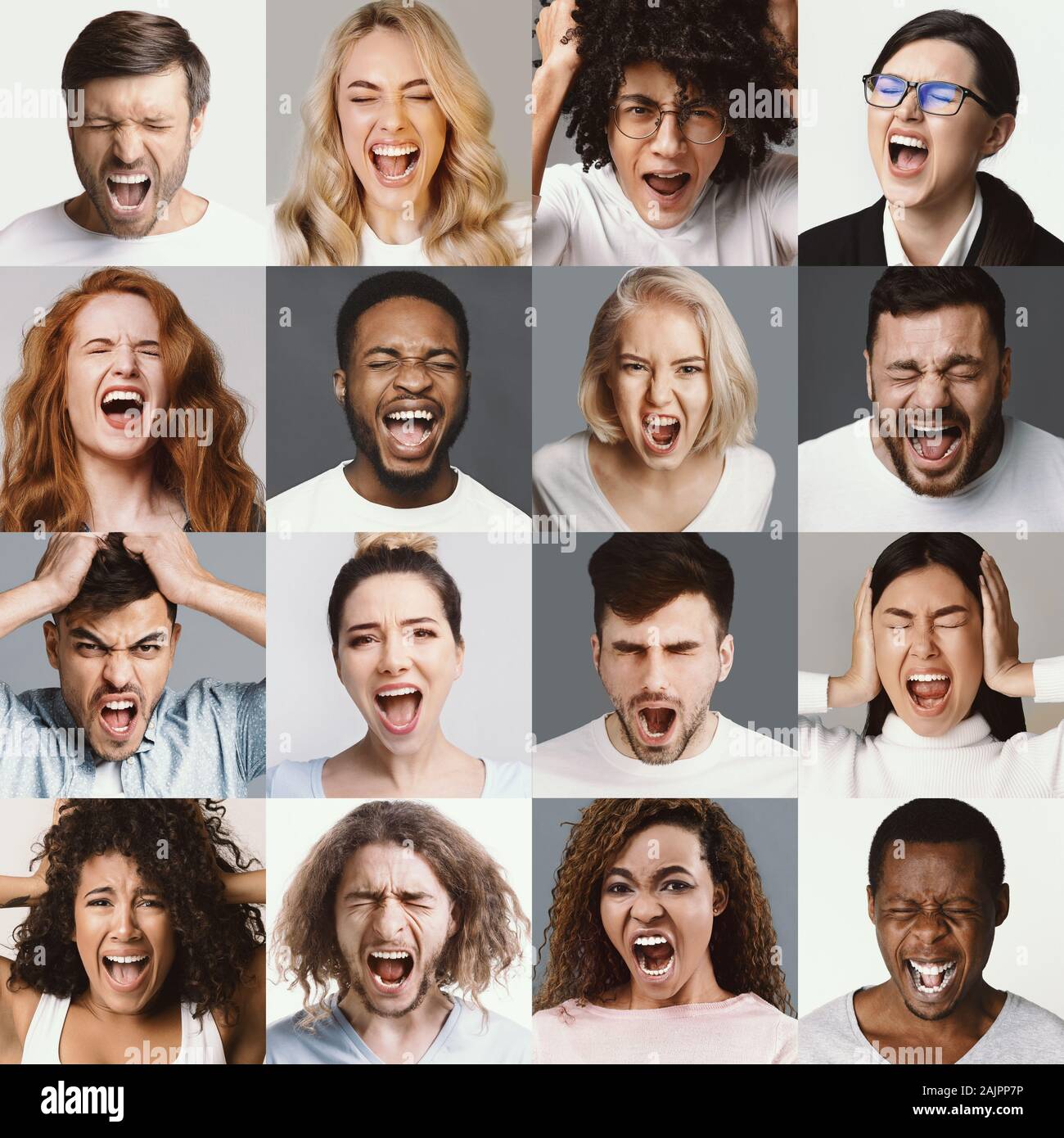Screaming People Hi res Stock Photography And Images Alamy