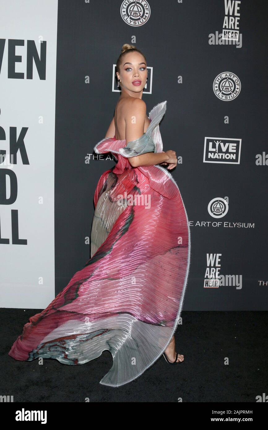 Los Angeles, CA. 4th Jan, 2020. Jasmine Sanders at arrivals for The 13th Annual Art of Elysium HEAVEN Gala, Hollywood Palladium, Los Angeles, CA January 4, 2020. Credit: Priscilla Grant/Everett Collection/Alamy Live News Stock Photo