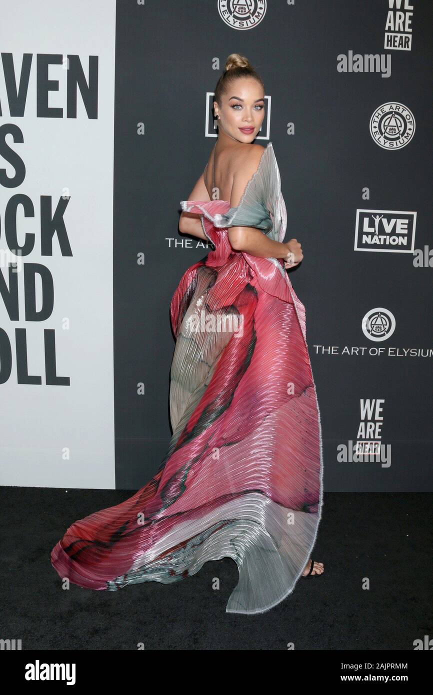 Los Angeles, CA. 4th Jan, 2020. Jasmine Sanders at arrivals for The 13th Annual Art of Elysium HEAVEN Gala, Hollywood Palladium, Los Angeles, CA January 4, 2020. Credit: Priscilla Grant/Everett Collection/Alamy Live News Stock Photo