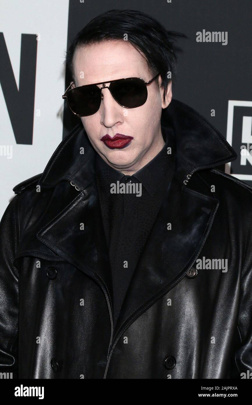 Los Angeles, CA. 4th Jan, 2020. Marilyn Manson at arrivals for The 13th ...