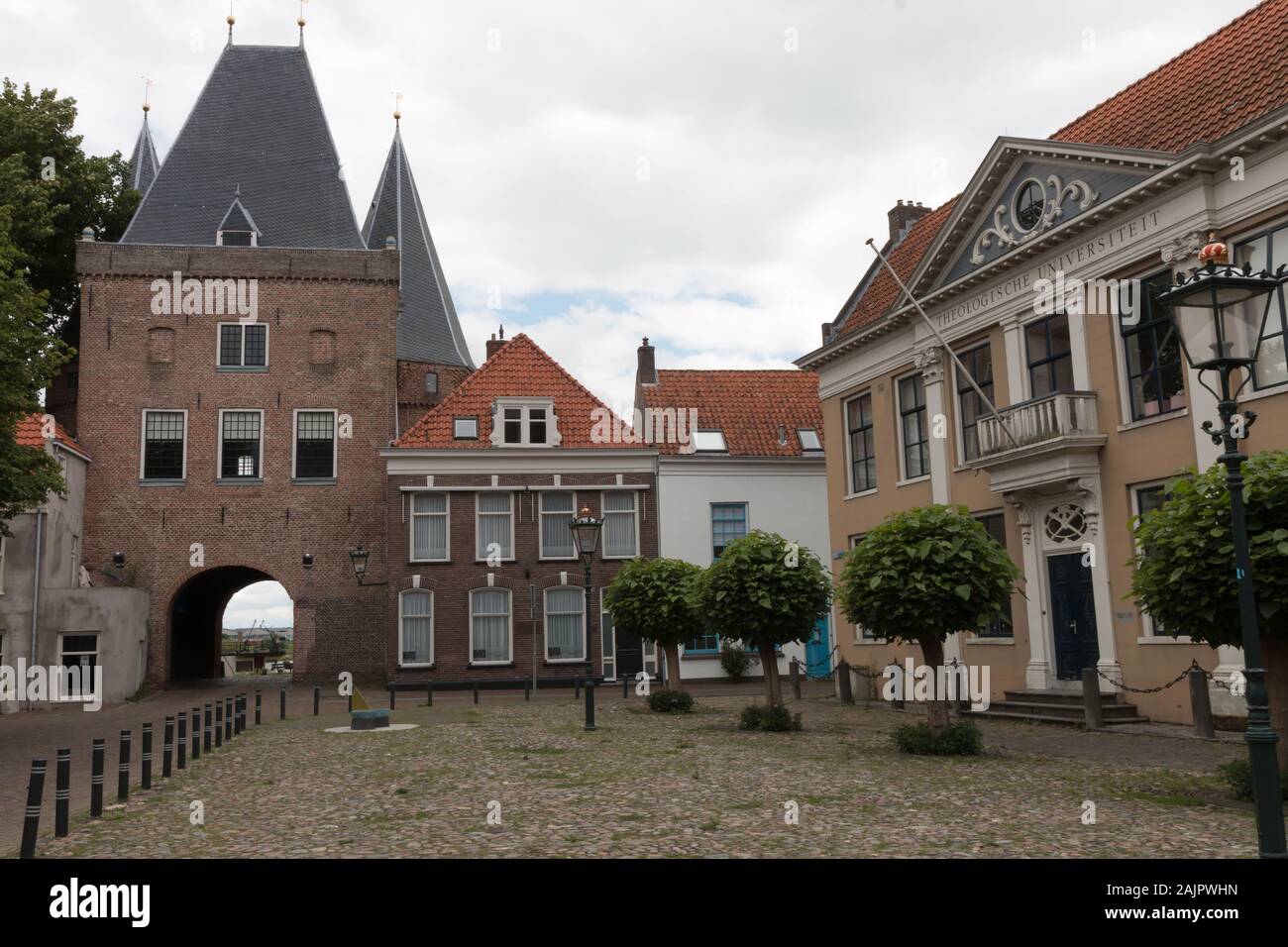 This photo from a old market place in make in the city Kampen in the Netherlands. Stock Photo